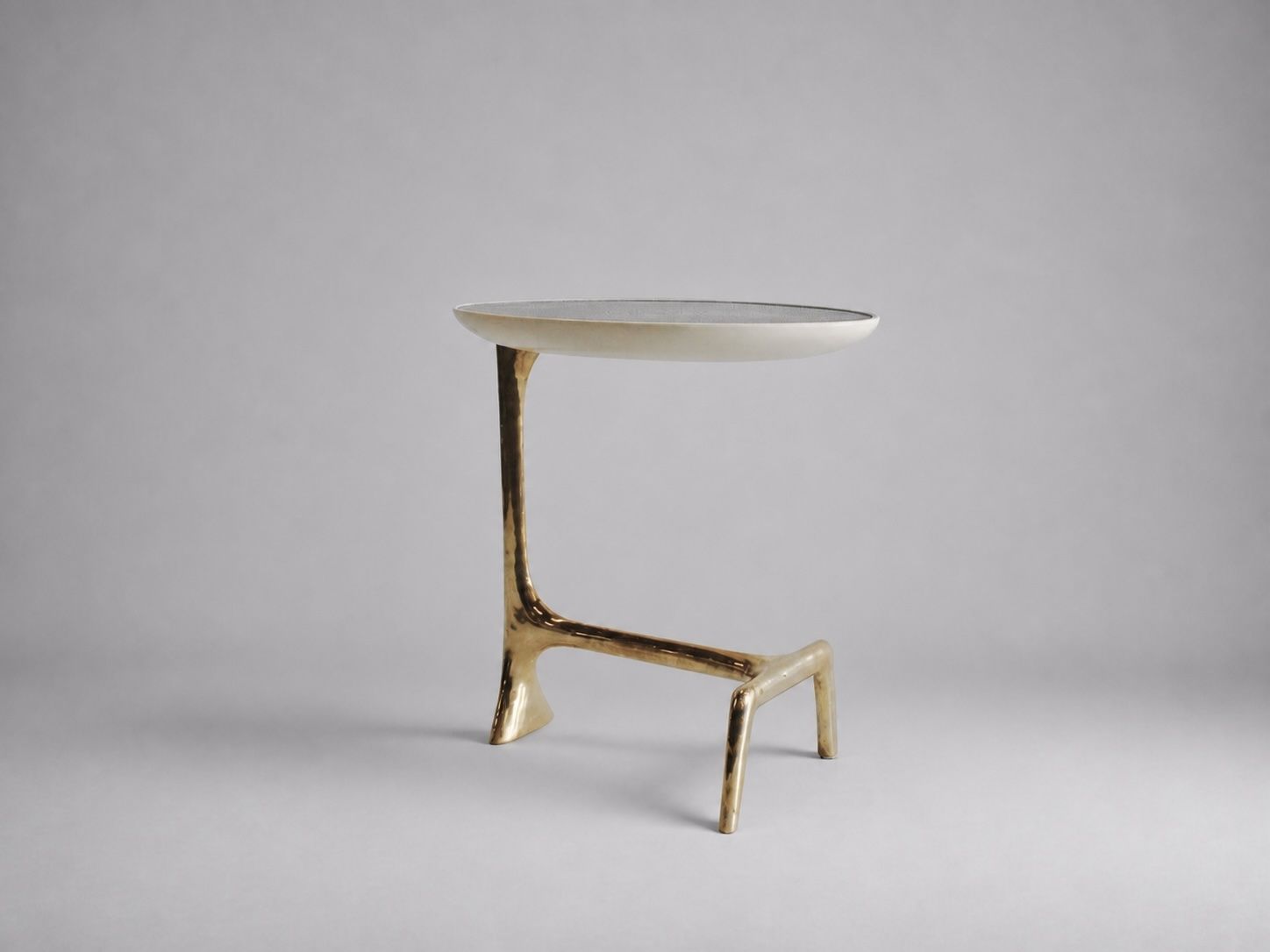 Uovo Brass & Shagreen Table